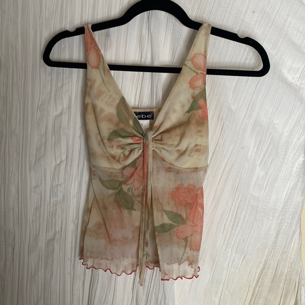 Vintage Bebe y2k floral top